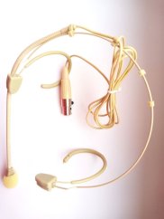 XGW Audio - Všesměrový náhlavní mikrofon pro AKG 3-pin mini XLR béžový