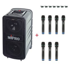 MIPRO MA-929 PLUS + 7× ACT-32H – sada s 7 ručními mikrofony