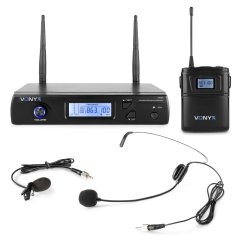Vonyx WM61B Wireless Microphone UHF With 1 Bodypack