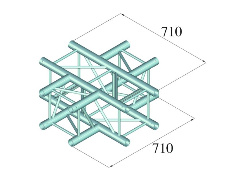 Alutruss QUADLOCK S6082C-41 4-Way Cross Piece