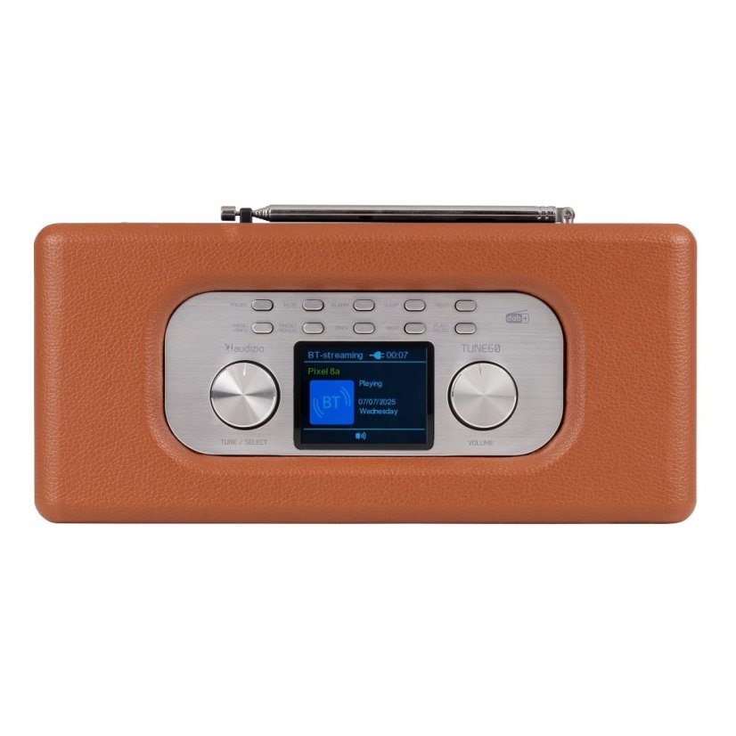 Audizio Tune60 DAB radio retro brown