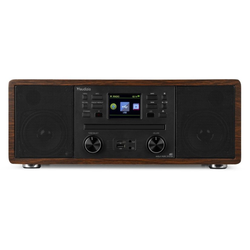 Audizio Avola Digital music system CD/BT/DAB+/Internet wood