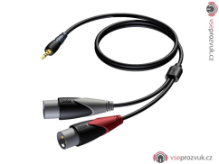 ProCab CLA712/1.5 - Jack 3.5 - 2x XLR M - 1.5m