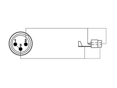 ProCab redukce CLP102 - RCA F - XLR M