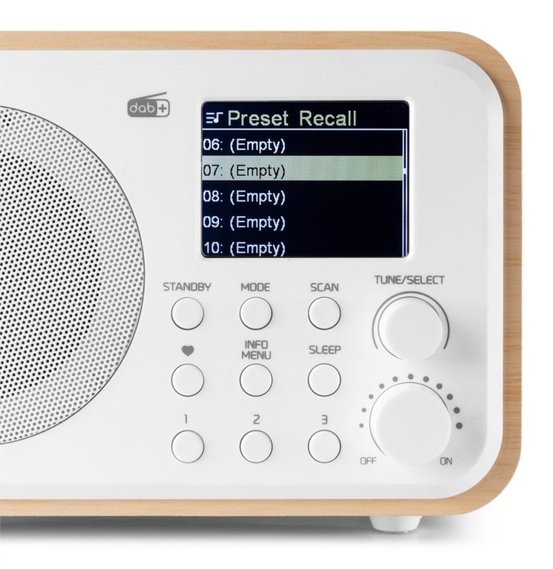 Audizio Milan přenosné rádio FM/DAB+ s baterií, bílé