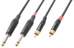 Power Dynamics CX74-6 Cable 2 x 6.3 Mono - 2 X RCA Male 6.0M