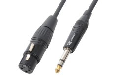 Power Dynamics CX46-1 Cable XLR Female - 6.3 mm Stereo 1.5M