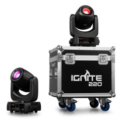BeamZ Professional IGNITE220 LED Spot Moving Head 2ks v Přepravním kufříku