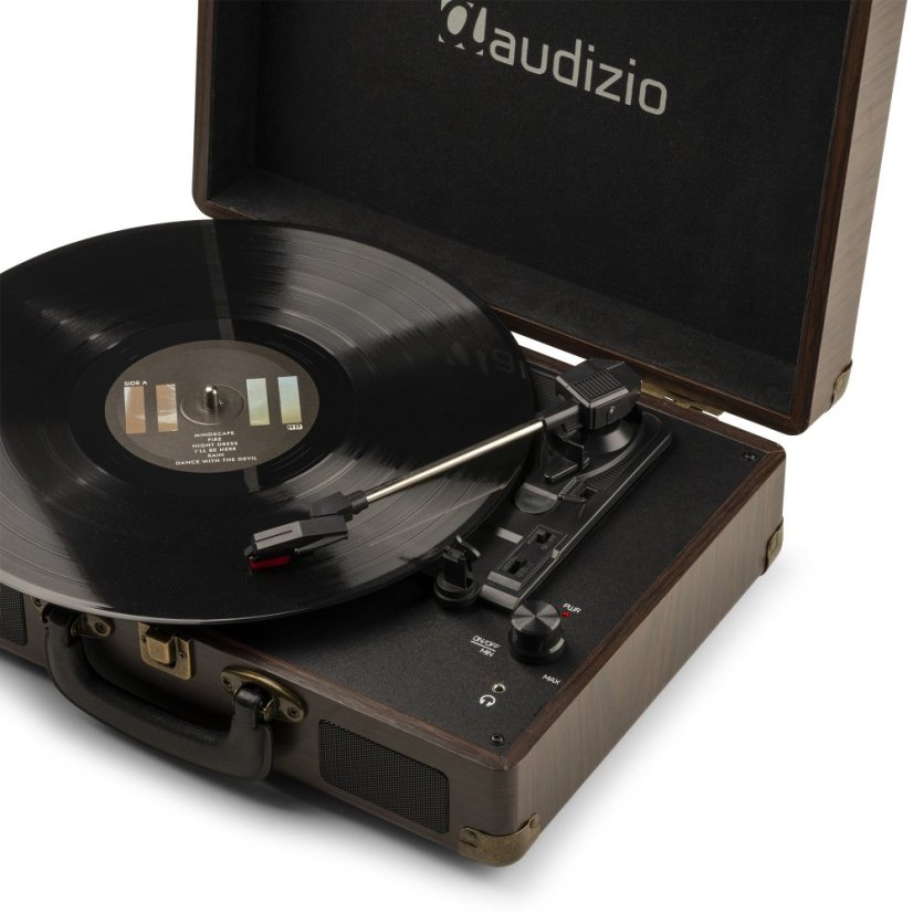 Audizio RP114W Record player briefcase wood