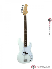 Dimavery PB-320, baskytara elektrická, bílá
