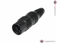 Hicon XLR plug 4pin HI-X4CM-G