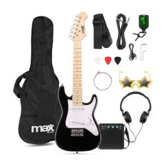Max GigKit Junior 1/4 — set elektrické kytary pro nejmenší s kombem 10 W (3–7 let)
