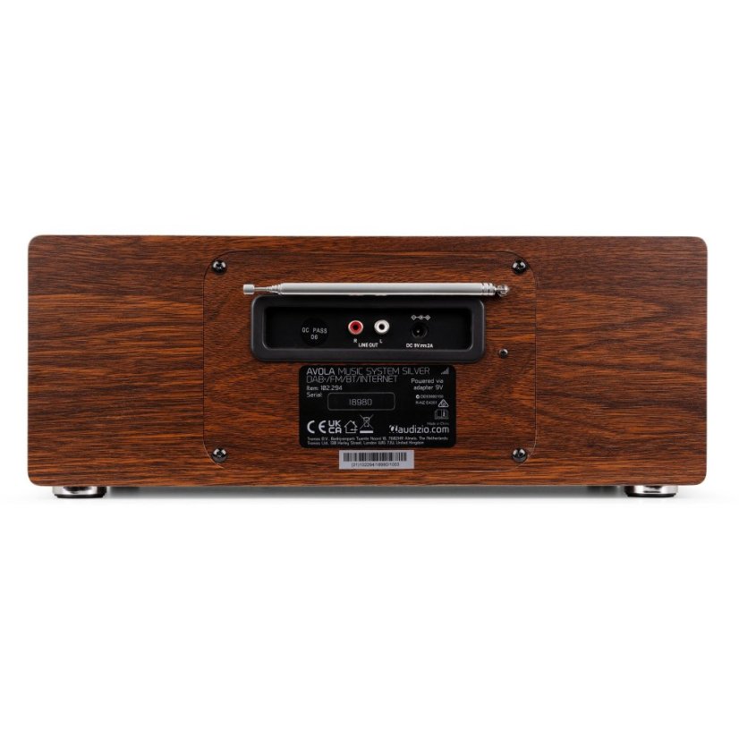 Audizio Avola Digital music system CD/BT/DAB+/Internet silver