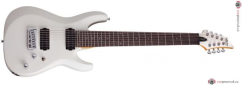 SCHECTER C-8 Deluxe Silver White