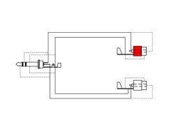 ProCab redukce CLP210 - Jack 6,3 M - 2x RCA F