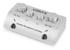 Vonyx AV430 Karaoke Microphone Controller, stříbrný