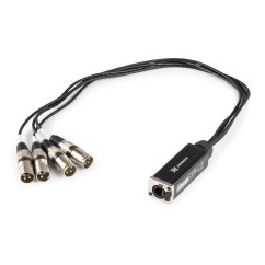 Power Dynamics CX190 Rozbočovač kabelu RJ45 na 4x XLR3M 0,7 m