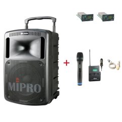 MIPRO MA-808 + ACT-32H + MU-53LS – ruční a klopová sada, tělová