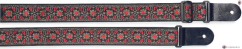 Stagg SWO-FLO RED, kytarový popruh