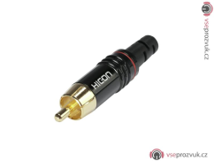 Hicon RCA plug HI-CM06-RED