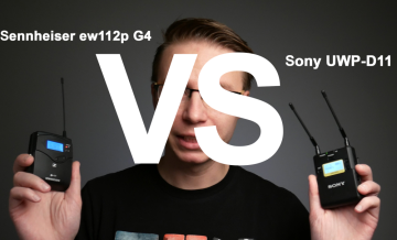 Srovnání kamerových mikroportů s klopovým mikrofonem Sennheiser ew112p G4 vs Sony UWP-D11
