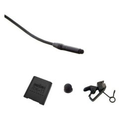 Sanken COS-11D s příslušenstvím — klopový mikrofon, běžná citlivost, kabel 1,8 m (jack 3,5 mm, TA4F nebo LEMO 3-pin)