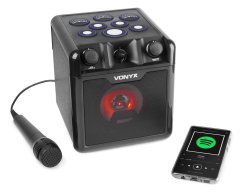 Vonyx SBS50B-DRUM karaoke set černý s bicími pady