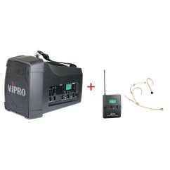 MIPRO MA-200 + MU-506HS – náhlavní kardioidní sada, tělová