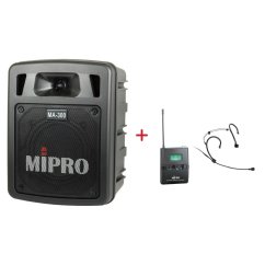 MIPRO MA-300 + MU-506H – náhlavní kardioidní sada, černá