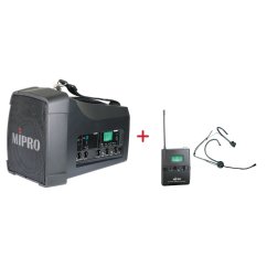 MIPRO MA-200 + MU-55HN – náhlavní všesměrová sada, černá