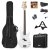 Max GigKit Bass Guitar Pack White
