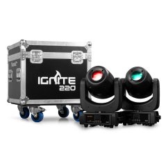 BeamZ Professional IGNITE220 LED Spot Moving Head 2ks v Přepravním kufříku