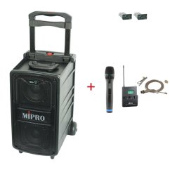 MIPRO MA-727 + ACT-32H + MU-55LS – ruční a klopová sada, tělová