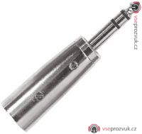 PROEL AT305, profesionální redukce XLR3 samec na stereo Jack 6,3 samec