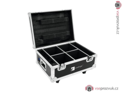 Roadinger transportní case pro 4x AKKU UP-4 QuickDMX s dobíjením