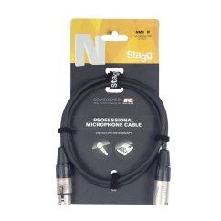 Stagg NMC1R, kabel XLR/XLR, 1m