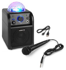 Vonyx SBS50B BT karaoke reproduktor LED Ball černý