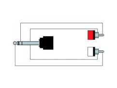 ProCab CLA719/3 - Jack 6,3 - 2x RCA - 3m