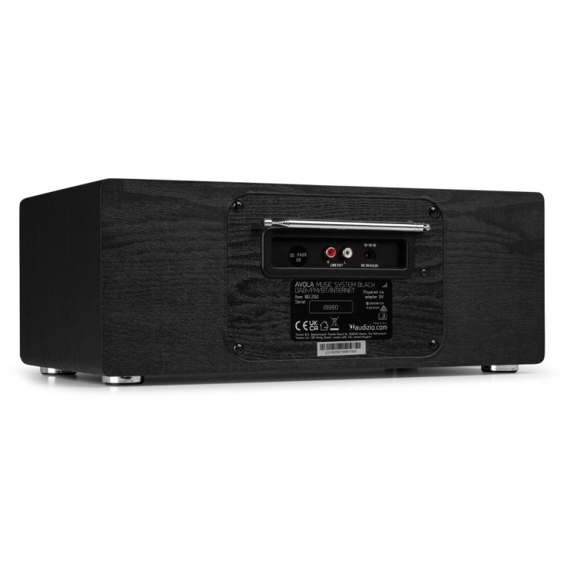 Audizio Avola Digital music system CD/BT/DAB+/Internet black