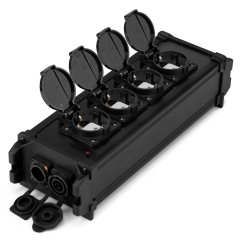 Power Dynamics PSB45 Power splitter box P-Con TR IN/OUT - OUT + 4x SHUKO