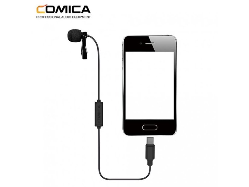 Smartphone mikrofon Comica CVM-V01SP(UC) klopový USB-C mikrofon (4,5 metrů)