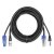 Power Dynamics CX05-10 Audio Combi Cable Powerconnector B - XLR F / Powerconnector A - XLR M 10M