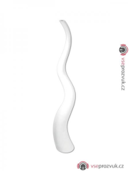 Wave designový květináč 100cm, bílý