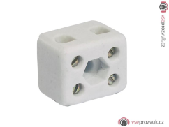 Spojka keramická 2-póly s otvory