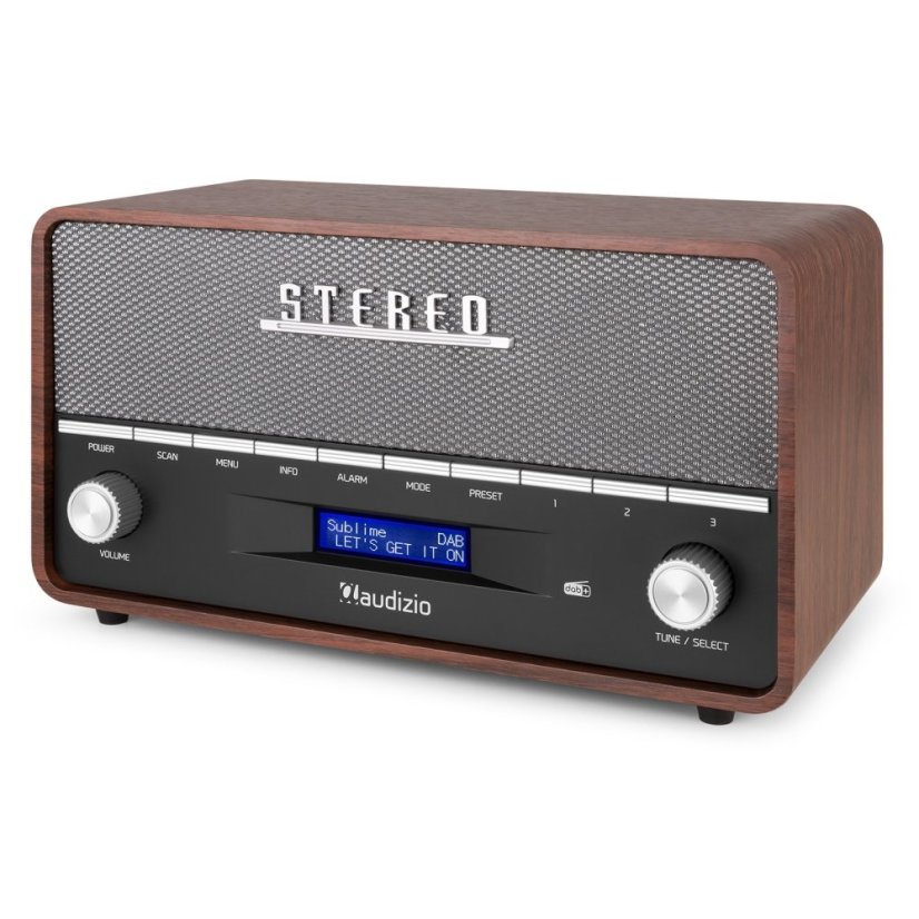 Audizio Corno Retro DAB+ Radio Šedá barva