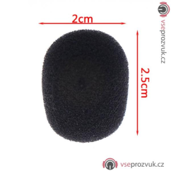 XGW Audio - pěnová ochrana mikrofonu proti větru 25x20mm D0.8