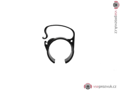 Snap plastový držák kabelů na konstrukci, Light verze, černý, sada 4ks