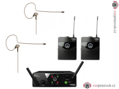 AKG WMS40 DUAL/C 111 LP bezdrátový náhlavní mikrofon na jedno ucho
