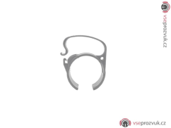 Snap plastový držák kabelů na konstrukci, Light verze, stříbrný, sada 4ks