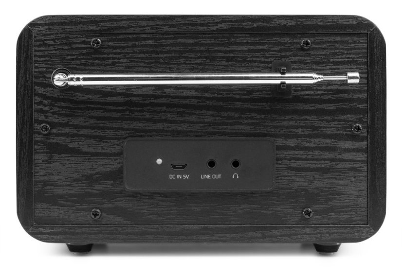 Audizio Milan přenosné rádio FM/DAB+ s baterií, černé